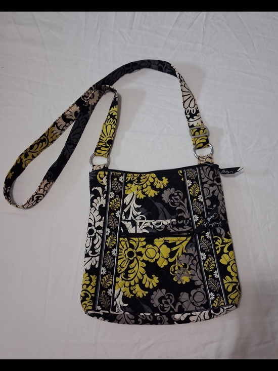 Vera Bradley Handbags - Vera Bradley Floral Crossbody Bag - Black & Yellow